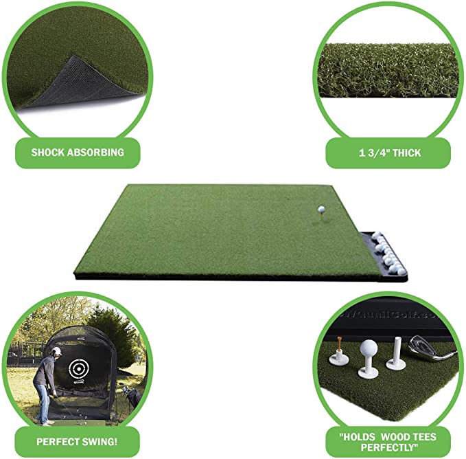 DURAPRO Perfect Reaction Golf Mat 4x5 Feet Premium Turf Indoor